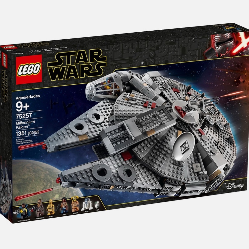 LEGO Star Wars Millennium Falcon Set - Gray and Red